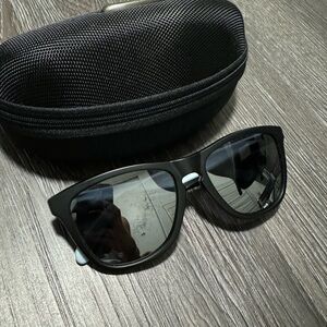 Oakley- Frogskins prizm sunglasses- black/light blue